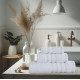 Πετσέτες Μπάνιου (Σετ 3τμχ) 100% Βαμβάκι  Blanca White 500gsm