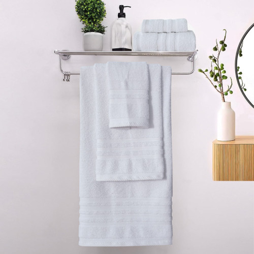 Πετσέτες Μπάνιου (Σετ 3τμχ) 100% Βαμβάκι Blanca White 500gsm