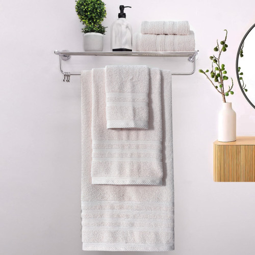 Πετσέτες Μπάνιου (Σετ 3τμχ) 100% Βαμβάκι Blanca Cream 500gsm