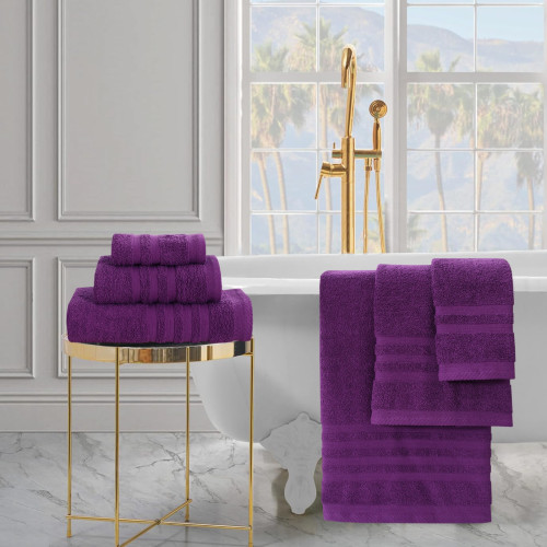 Πετσέτες Μπάνιου (Σετ 3τμχ) 100% Βαμβάκι Blanca Purple 500gsm