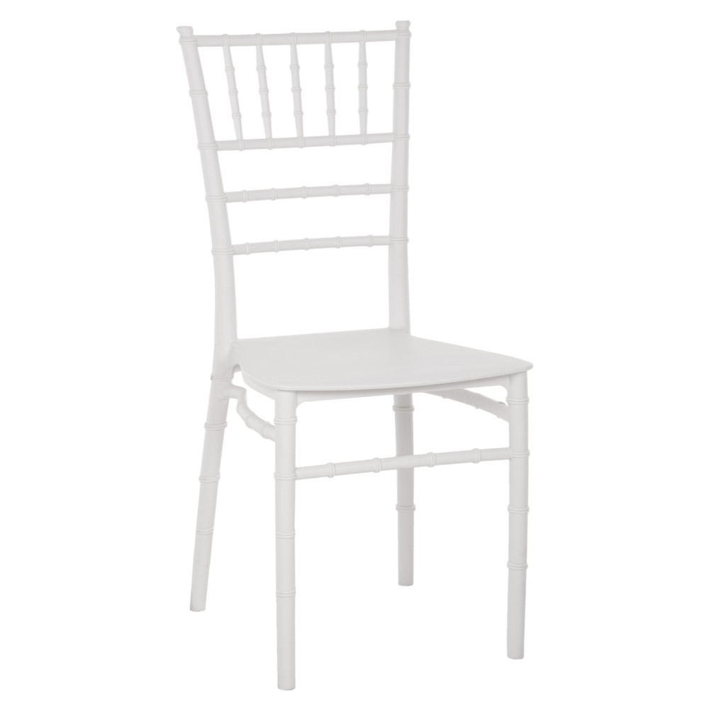 Καρέκλα Πολυπροπυλένιου Catering Tiffany Λευκό 39x47x89cm