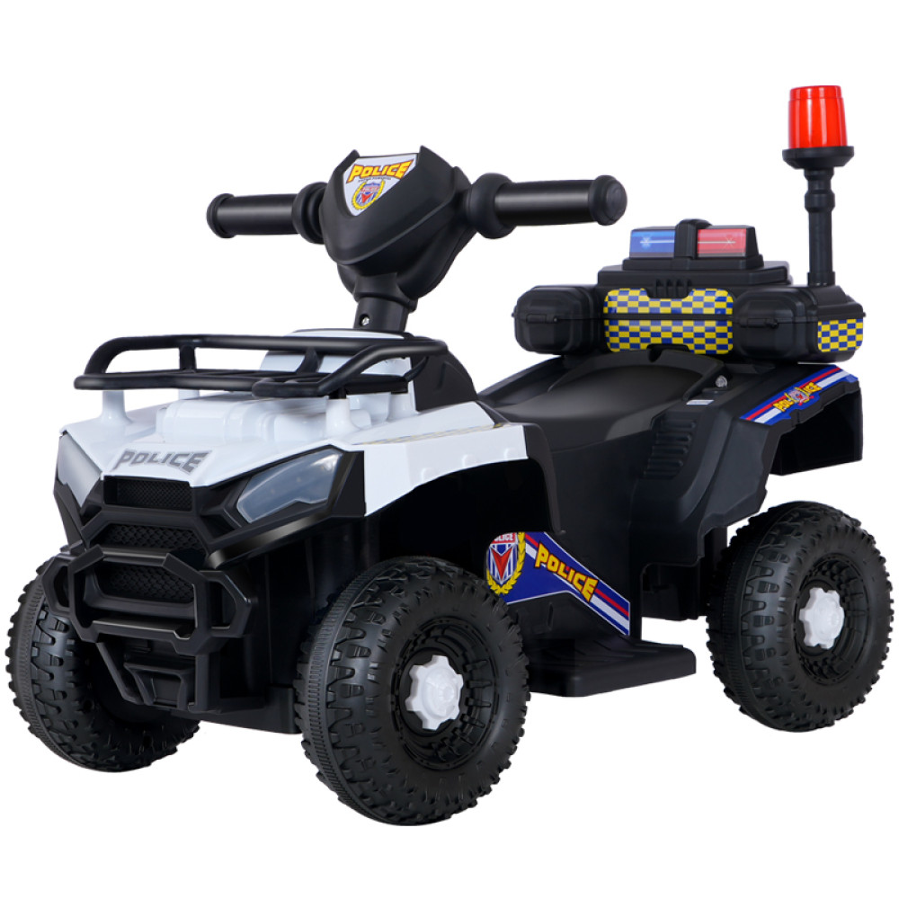 Ηλεκτροκίνητη Γουρούνα Αστυνομία με φώτα-μουσική Λευκό 6V 211-WHITE Ηλεκτροκίνητη Γουρούνα Αστυνομία με φώτα-μουσική Λευκό 6V 211-WHITE