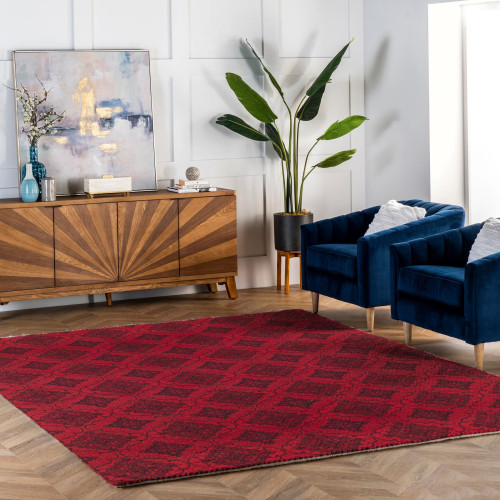 1 + 1 ΔΩΡΟ Μοκέτες Crostal All Season Μπορντό 183x230cm CRSTL-5-RED
