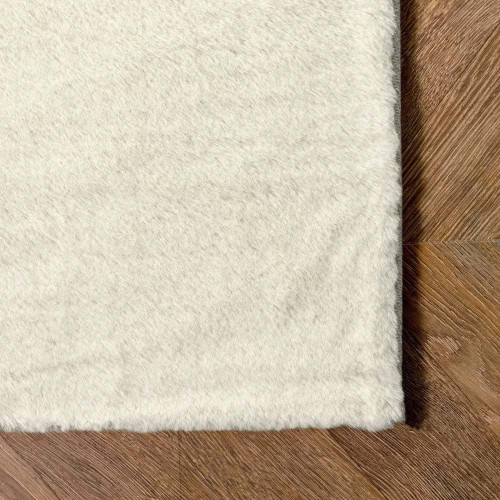 Γούνινο Χαλί Rabbit Μονόχρωμο ΚΡΕΜ 200X250CM RBT-LC-200