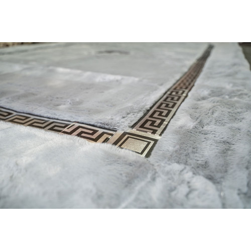 Γούνινο Χαλί Solid Μονόχρωμο τύπου VERSACE ΓΚΡΙ VRC-GREY 180X280CM
