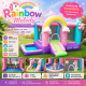 Φουσκωτό Τραμπολίνο Rainbow Melody με Τσουλήθρα, Πισίνα Νερού & Χώρο Αναπήδησης 350×280×207 cm Φουσκωτό Τραμπολίνο Rainbow Melody με Τσουλήθρα, Πισίνα Νερού & Χώρο Αναπήδησης 350×280×207 cm