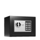 Ηλεκτρονικό Χρηματοκιβώτιο Ασφαλείας με Κωδικό & Κλειδί 23x17x17cm Μαύρο 17E