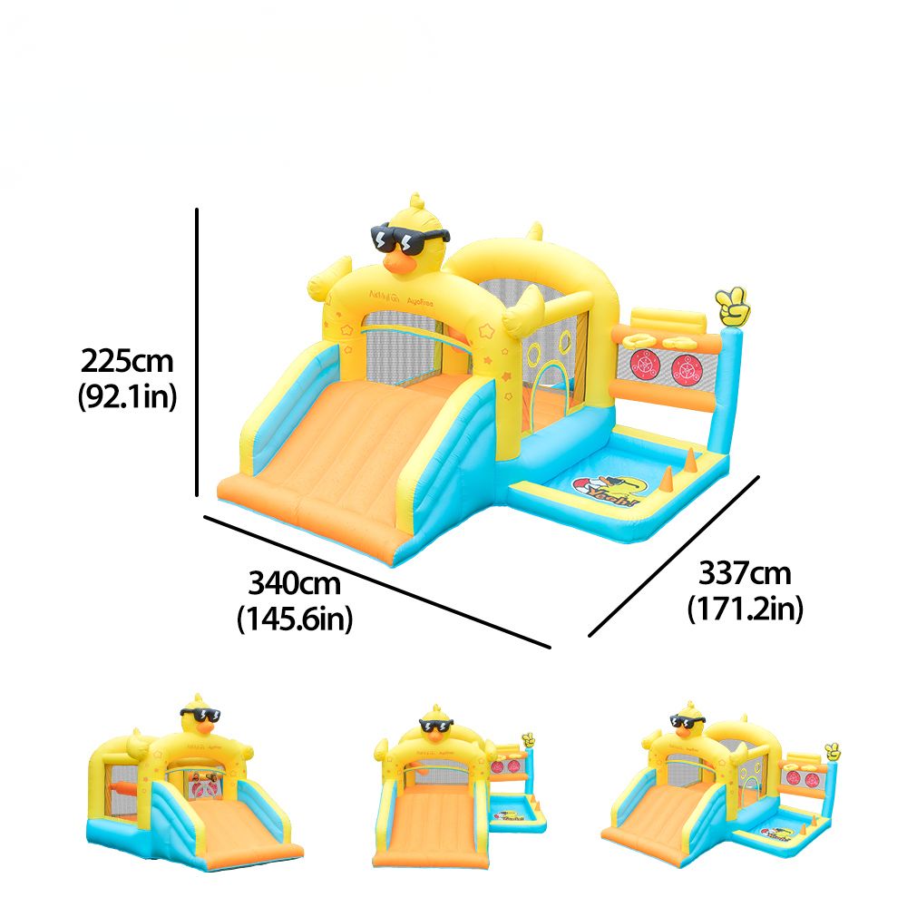 Φουσκωτό Τραμπολίνο Splash & Slide με Νεροπίστολα, Τσουλήθρα & Αναρρίχηση 450×375×215 cm Φουσκωτό Τραμπολίνο Splash & Slide με Νεροπίστολα, Τσουλήθρα & Αναρρίχηση 450×375×215 cm