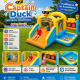Φουσκωτό Τραμπολίνο Captain Duck με Τσουλήθρα & Χώρο Αναπήδησης 340×337×225 cm