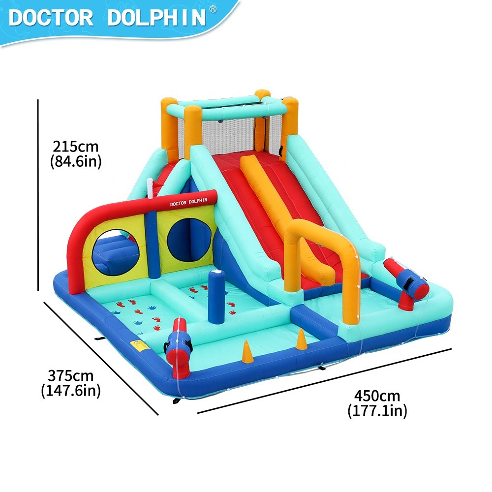 Φουσκωτό Τραμπολίνο Splash & Slide με Νεροπίστολα, Τσουλήθρα & Αναρρίχηση 450×375×215 cm Φουσκωτό Τραμπολίνο Splash & Slide με Νεροπίστολα, Τσουλήθρα & Αναρρίχηση 450×375×215 cm