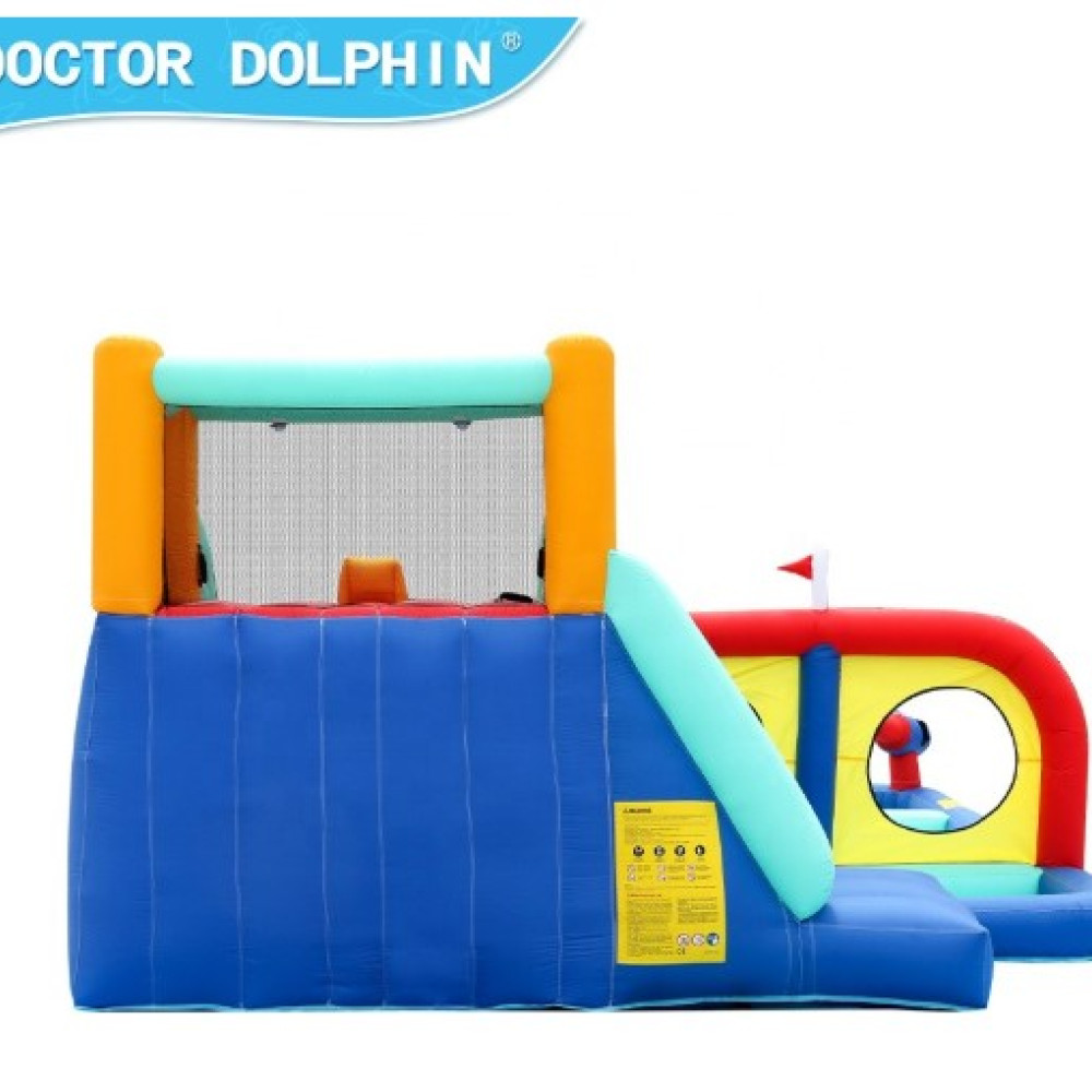 Φουσκωτό Τραμπολίνο Splash & Slide με Νεροπίστολα, Τσουλήθρα & Αναρρίχηση 450×375×215 cm
