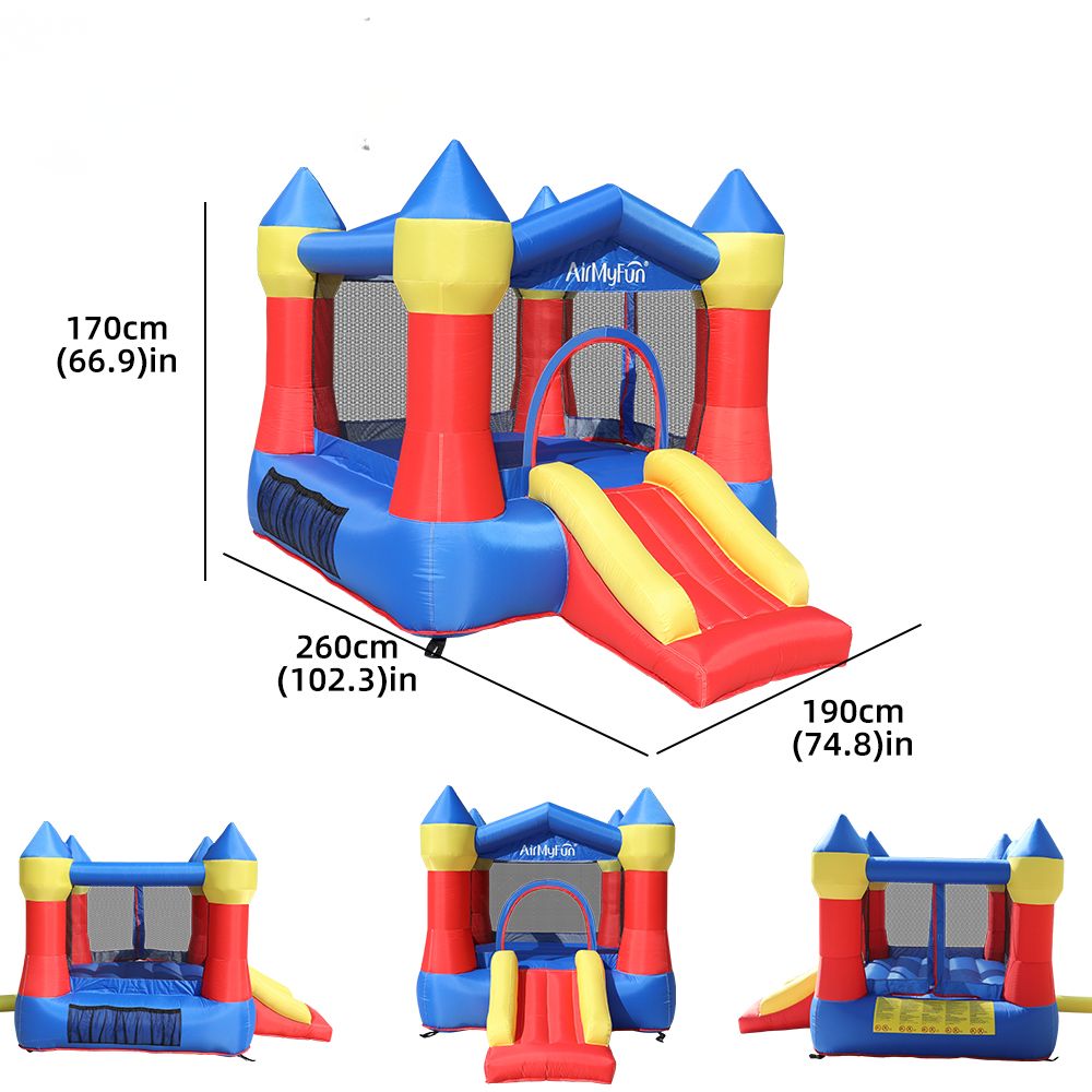 Φουσκωτό Τραμπολίνο Royal Bounce με Τσουλήθρα 260×190×170 cm