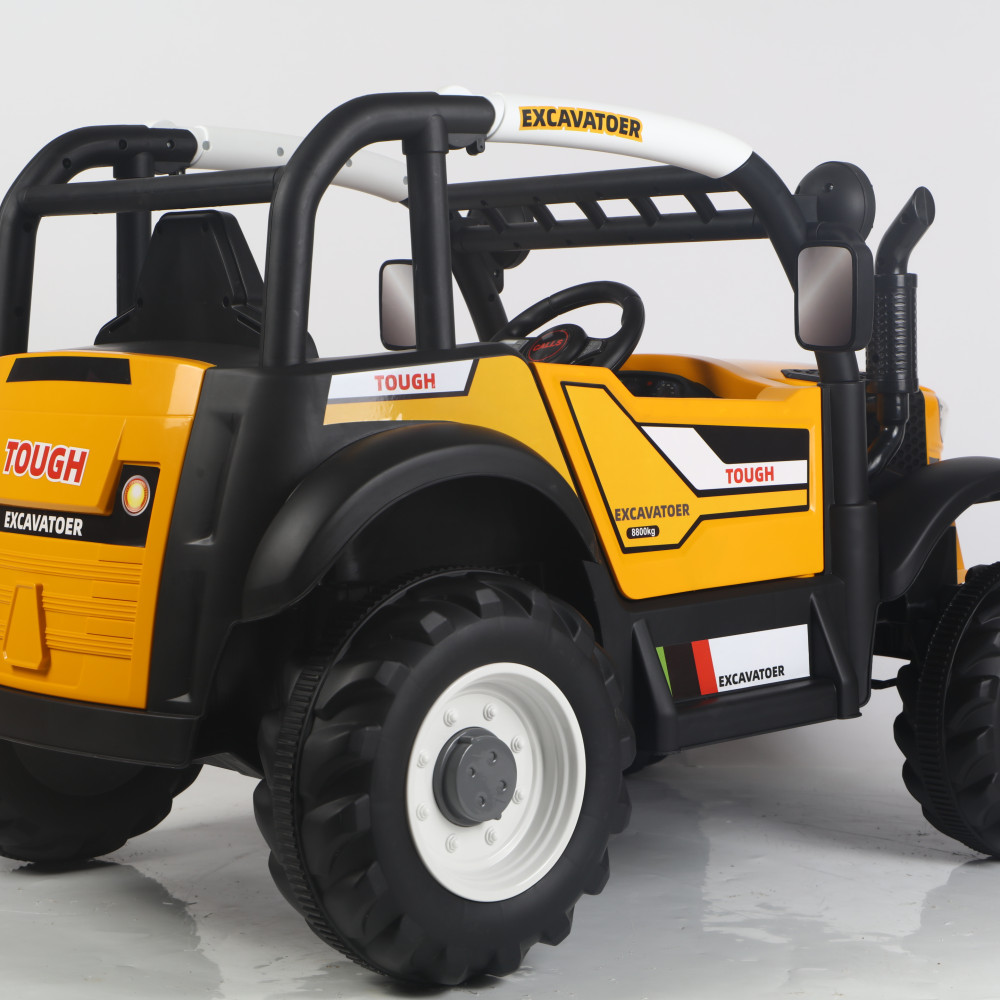 Ηλεκτροκίνητο Παιδικό Τρακτέρ Κίτρινο 12V 6602-YELLOW