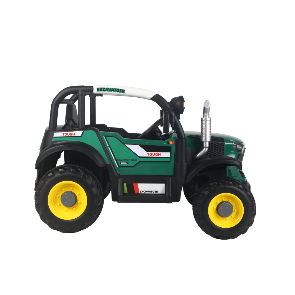 Ηλεκτροκίνητο Παιδικό Τρακτέρ Πράσινο 12V 6602-GREEN