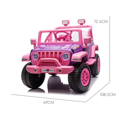Ηλεκτροκίνητο Παιδικό Αυτοκίνητο τύπου Jeep 12V Ροζ NEL-617
