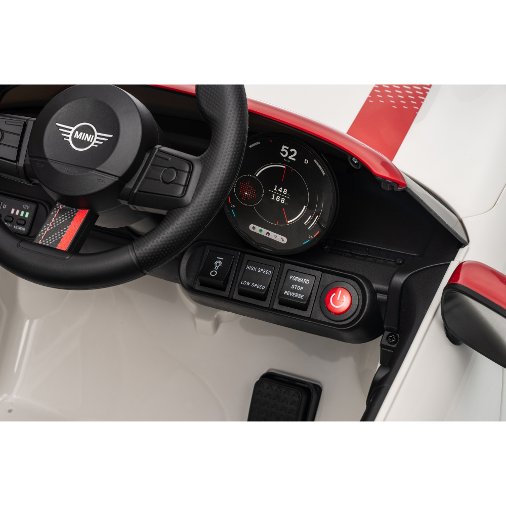 Ηλεκτροκίνητο Παιδικό Αυτοκίνητο Licensed Mini Cooper S 12V Λευκό SMB3518-WHITE