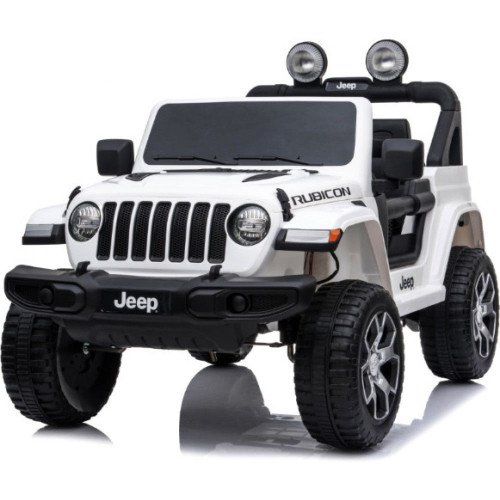 Ηλεκτροκίνητο Αυτοκίνητο Jeep Wrangler Rubicon Licensed Original με τηλεχειριστήριο 12V ΄Λευκό 5555-BL