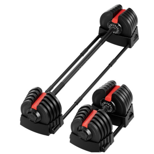 Ρυθμιζόμενο Σετ Αλτήρων 40kg 2 σε 1 για Προπόνηση Ενδυνάμωσης 