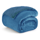 1+1 ΔΩΡΟ Κουβέρτα Υπέρδιπλη Flannel Sherpa 220X240 Μπλέ BL004