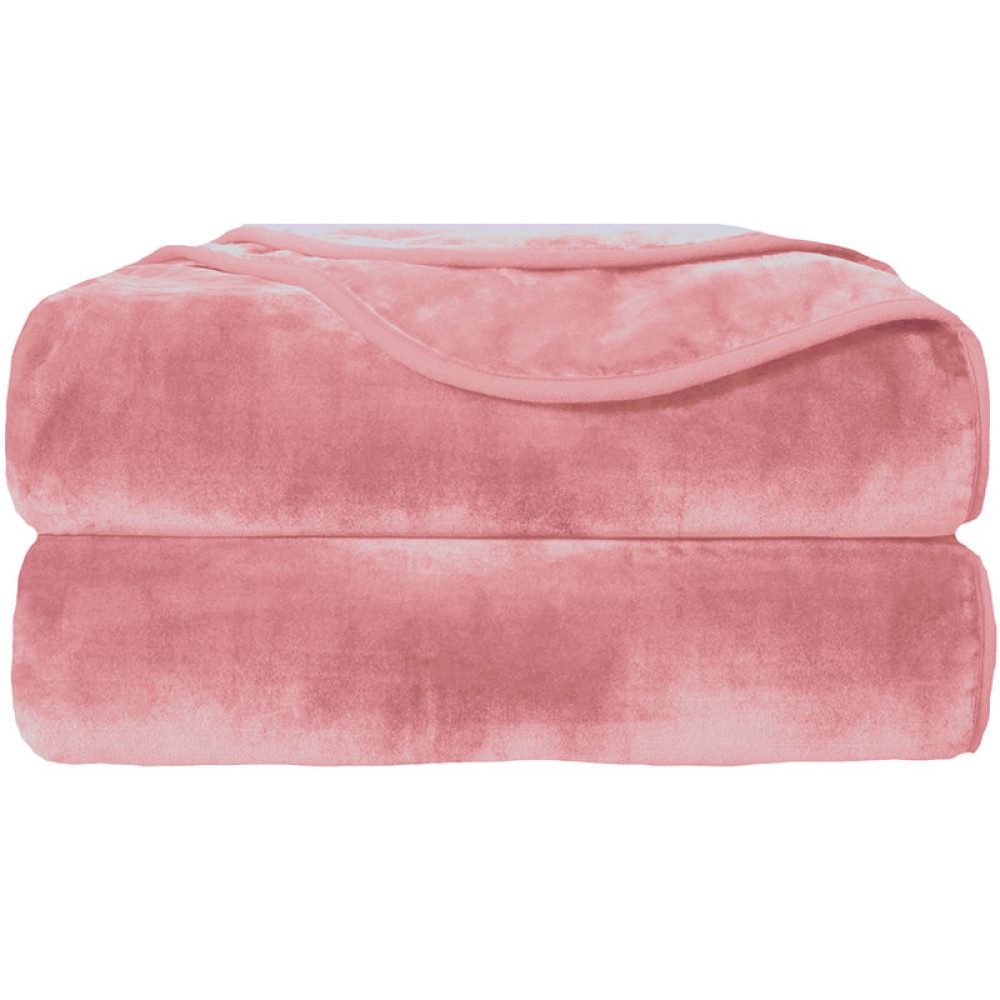 1+1 Δώρο Κουβέρτα Ισπανική Βελουτέ Gabriella Williams Υπέρδιπλη Ροζ 3kg 220x240cm BLVL01-PINK