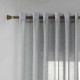 Κουρτίνα Ημιδιάφανη Λινή Γκρι Με Κρίκο 270x290cm A6023-11