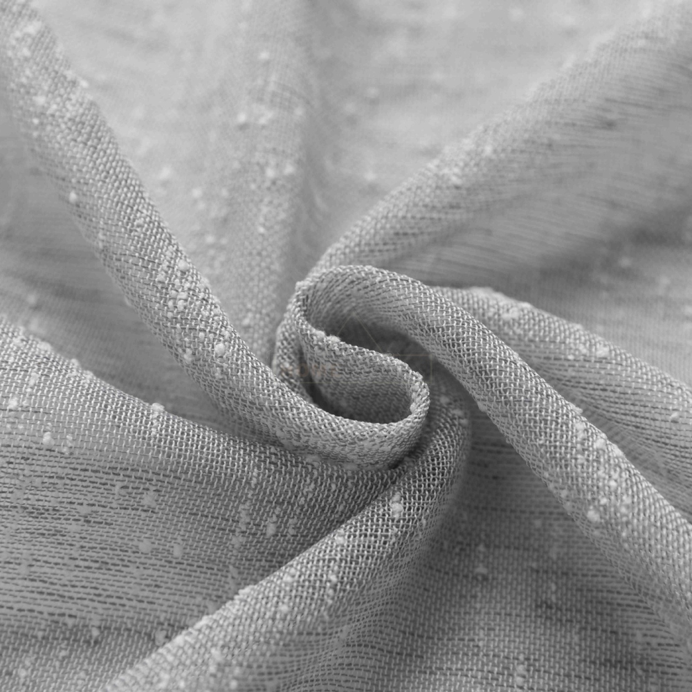 Κουρτίνα Ημιδιάφανη Λινή Γκρι Με Κρίκο 270x290cm A6023-11