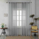 Κουρτίνα Ημιδιάφανη Λινή Γκρι Με Κρίκο 270x290cm A6023-11