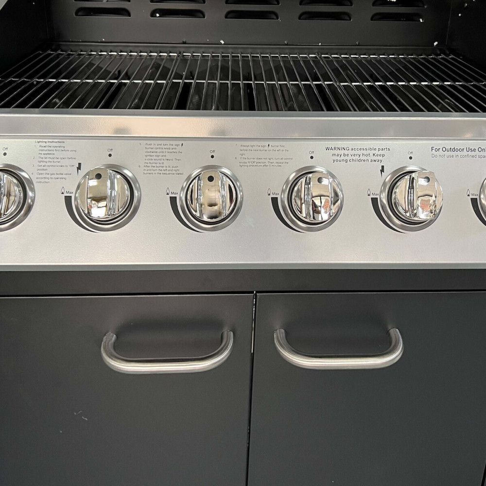 Casanova Ψησταριά Υγραερίου Σχάρας με 6 Εστίες 2.93kW και Πλαϊνό Μάτι KS14050