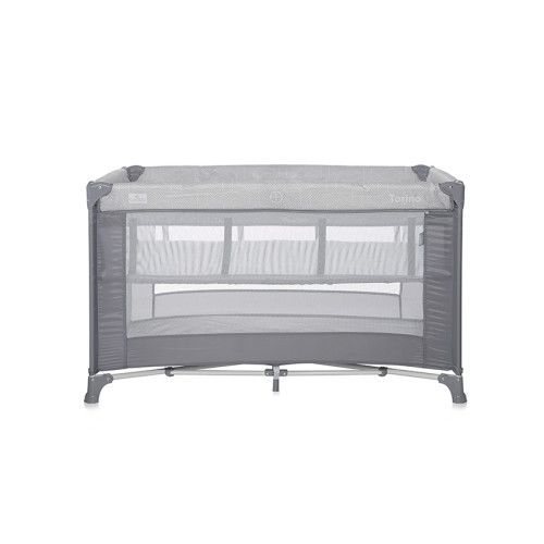 Lorelli Παρκοκρέβατο 2 Επιπέδων Torino Grey Strip Elements 127x68cm 10080462213
