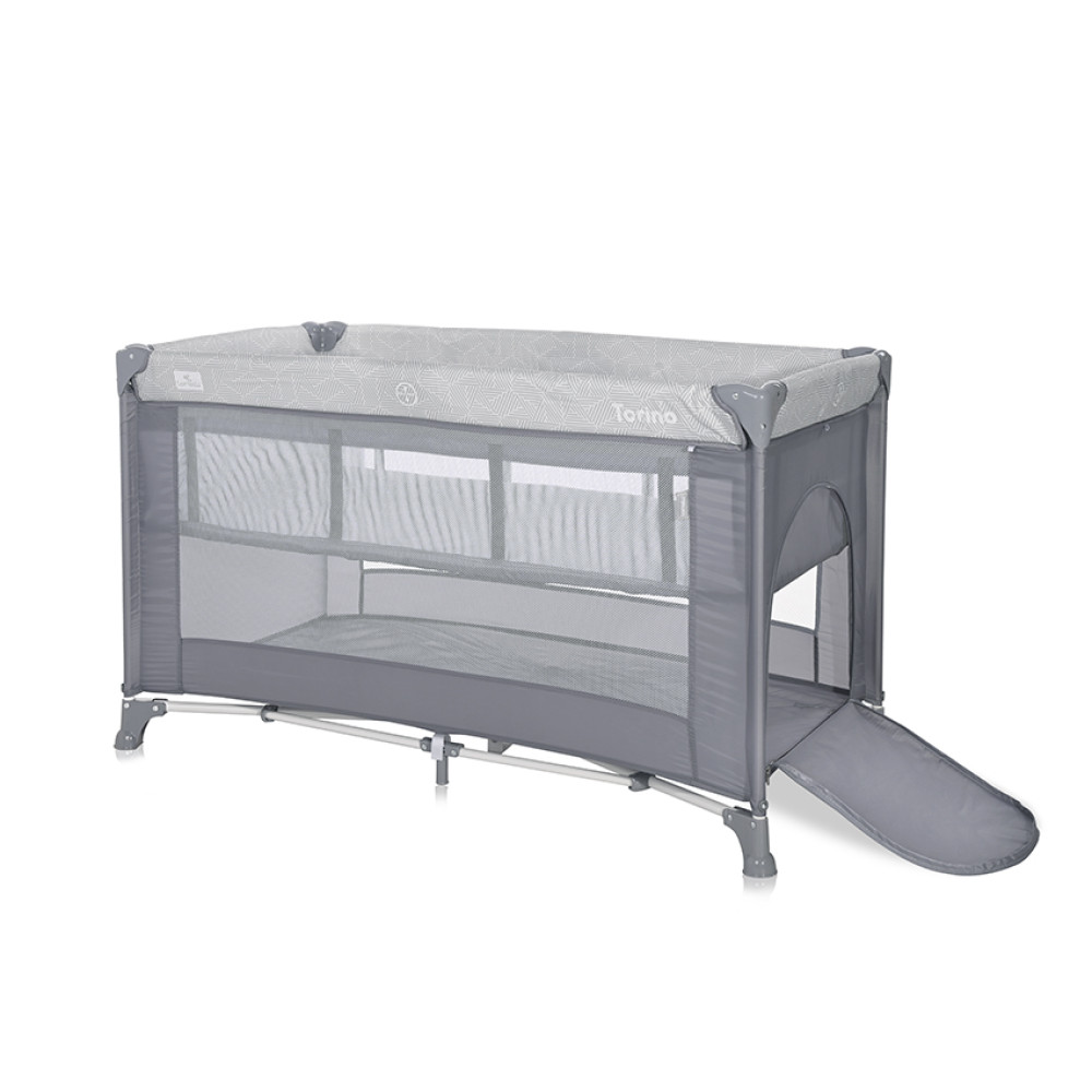 Lorelli Παρκοκρέβατο 2 Επιπέδων Torino Grey Strip Elements 127x68cm 10080462213