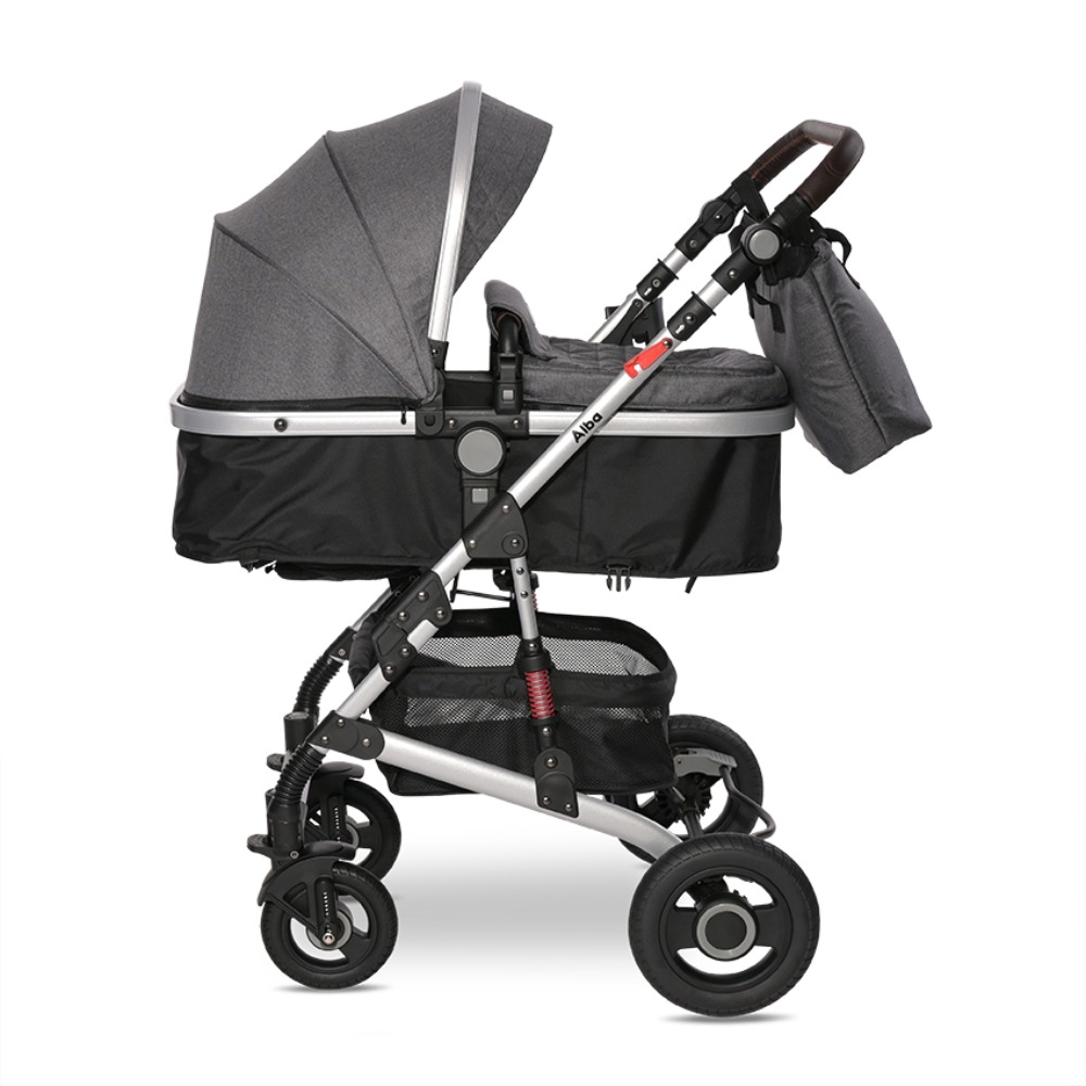 Lorelli Ρυθμιζόμενο καρότσι 2 σε 1 Alba Steel Grey 10021422389