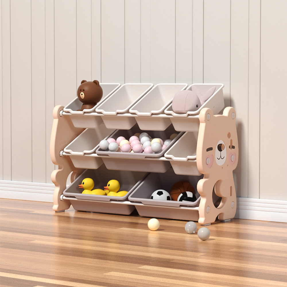 Πλαστική Βιβλιοθήκη Cute Bear Ροζ SN-QD005-PN