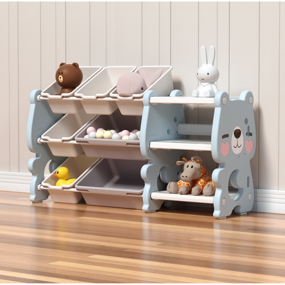 Πλαστική Βιβλιοθήκη Cute Bear Μπλε SN-QD009-BLU Πλαστική Βιβλιοθήκη Cute Bear Μπλε SN-QD009-BLU