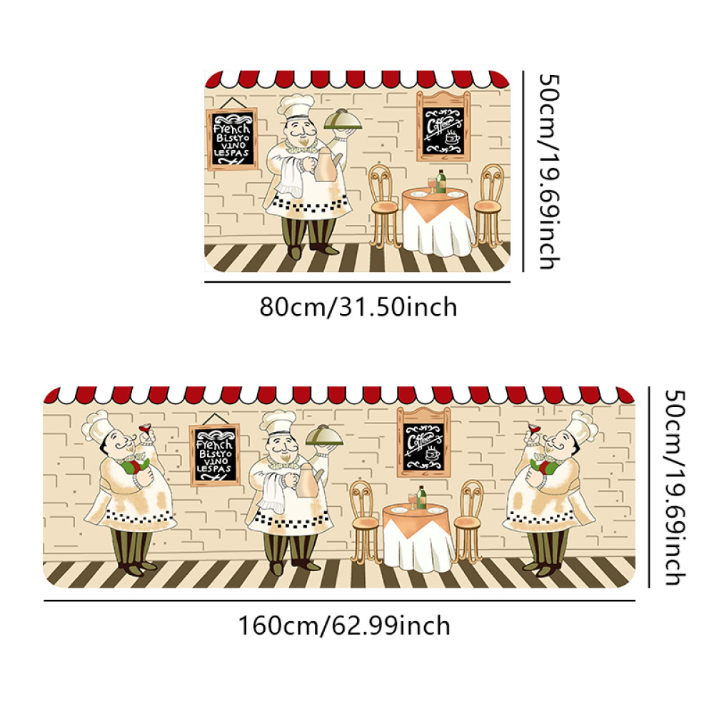 Σετ 2τμχ πατάκια αντιολισθητικά (160x50cm & 80x50cm) PAT-026