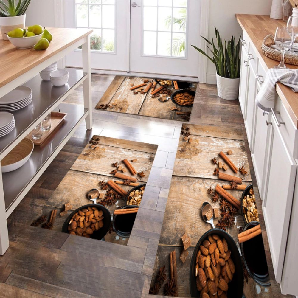 Σετ 3τμχ Χαλάκια κουζίνας αντιολισθητικά Crystal Velvet (1*120x180 & 2*50x80) CIL-3