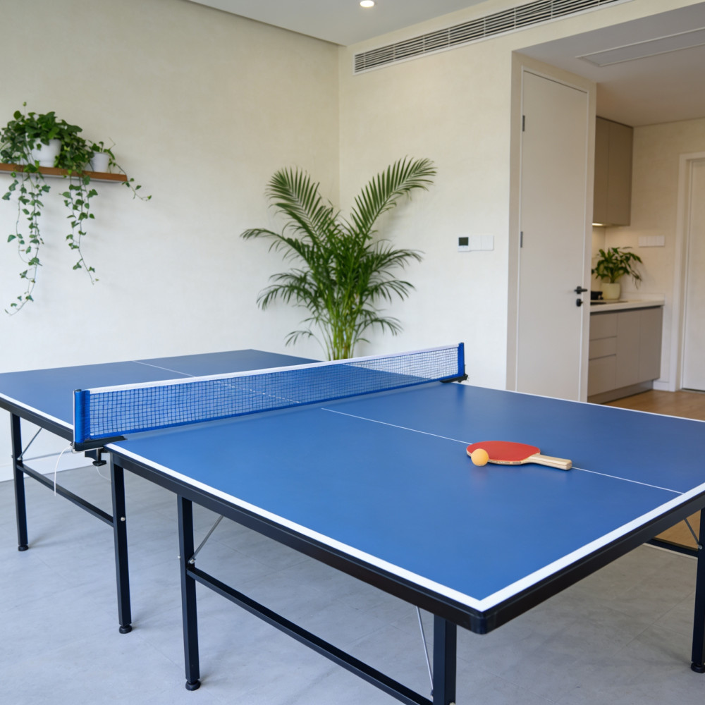 Επαγγελματικό Τραπέζι Ping Pong με Επιφάνεια 18mm Density Board (MDF) και Μεταλλικά Πόδια – 274x152x76cm TABLE-5
