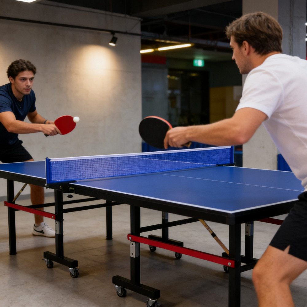 Επαγγελματικό Τραπέζι Ping Pong με Επιφάνεια 18mm Density Board (MDF) και Μεταλλικά Πόδια – 274x152x76cm TABLE-10