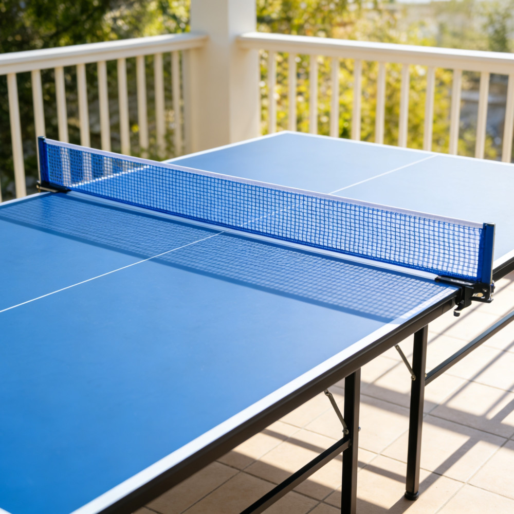 Επαγγελματικό Τραπέζι Ping Pong με Επιφάνεια 15mm SMC Panel και Μεταλλικά Πόδια, Αδιάβροχο & Ανθεκτικό στον Ήλιο – 274x152x76cm TABLE-14