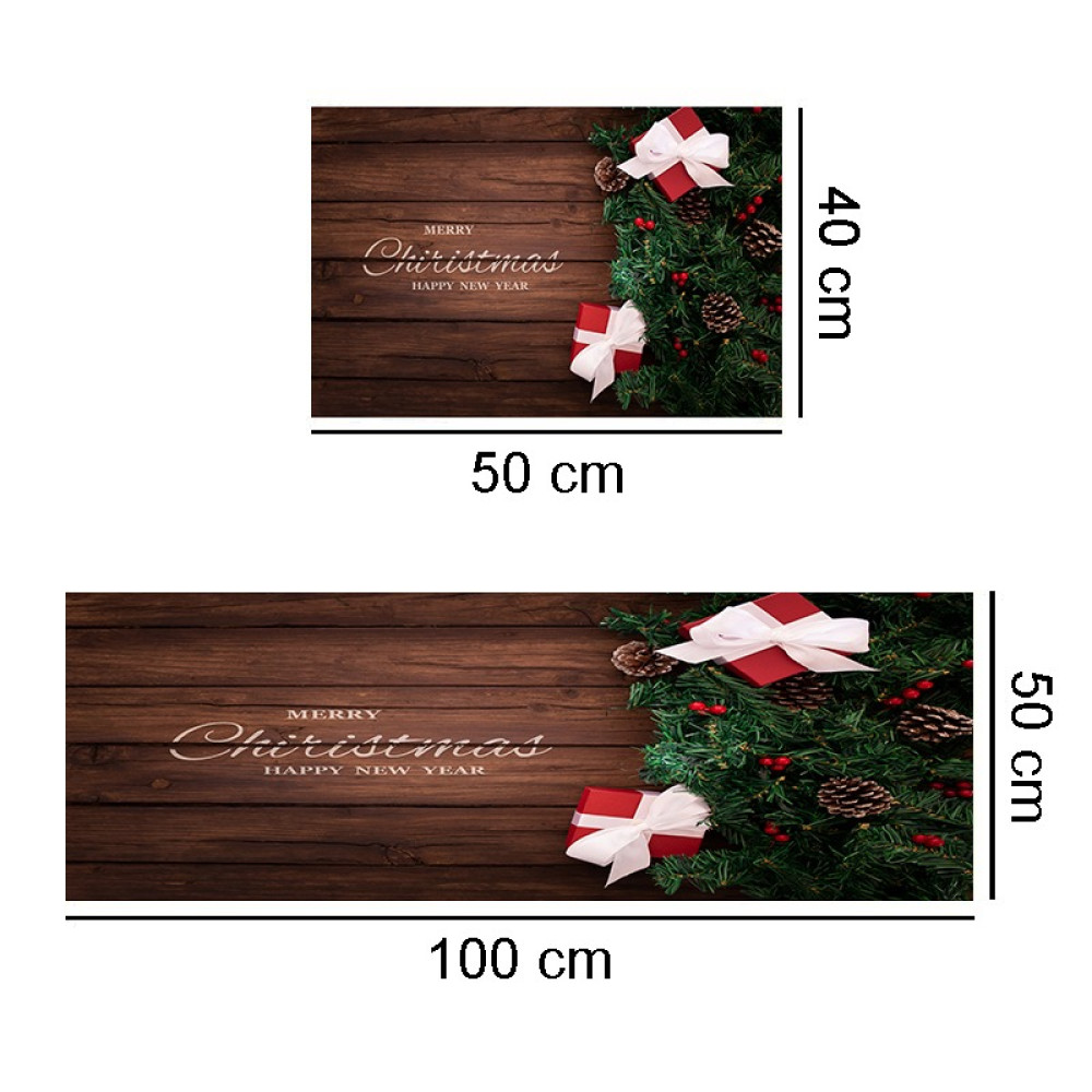 Σετ 2τμχ πατάκια αντιολισθητικά (100x50cm & 40x50cm) NOEL-007