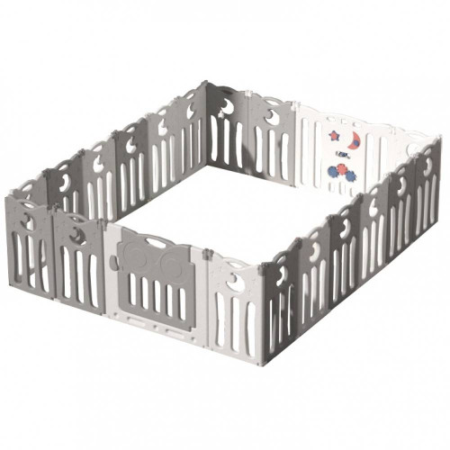 179x216x63 Πλαστικός Παιδότοπος Φράχτης Παιχνιδιού Owl Γκρι MTY07-GR