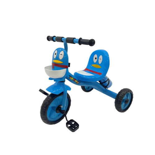 Ποδηλατάκι Μεταλλικό Τρίκυκλο Παπάκι με φώτα και μουσική Μπλέ LY-7-BLUE