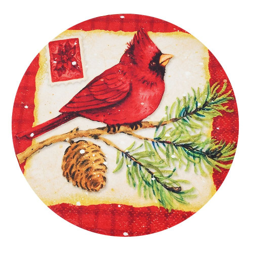 Χριστουγεννιάτικο Χαλί “Καρδινάλιος" Pecete 80x80cm RY06-80