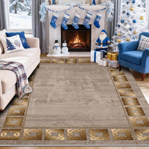 Χαλί 4 Εποχών με σχέδιο Αντιολισθητικό 160x210cm M101-160