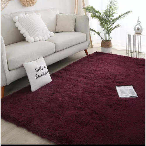 Χαλί Γούνινο Shaggy Ελαφρού Τύπου Αντιολισθητικό Μπορντό 160X230cm CF-RED-160