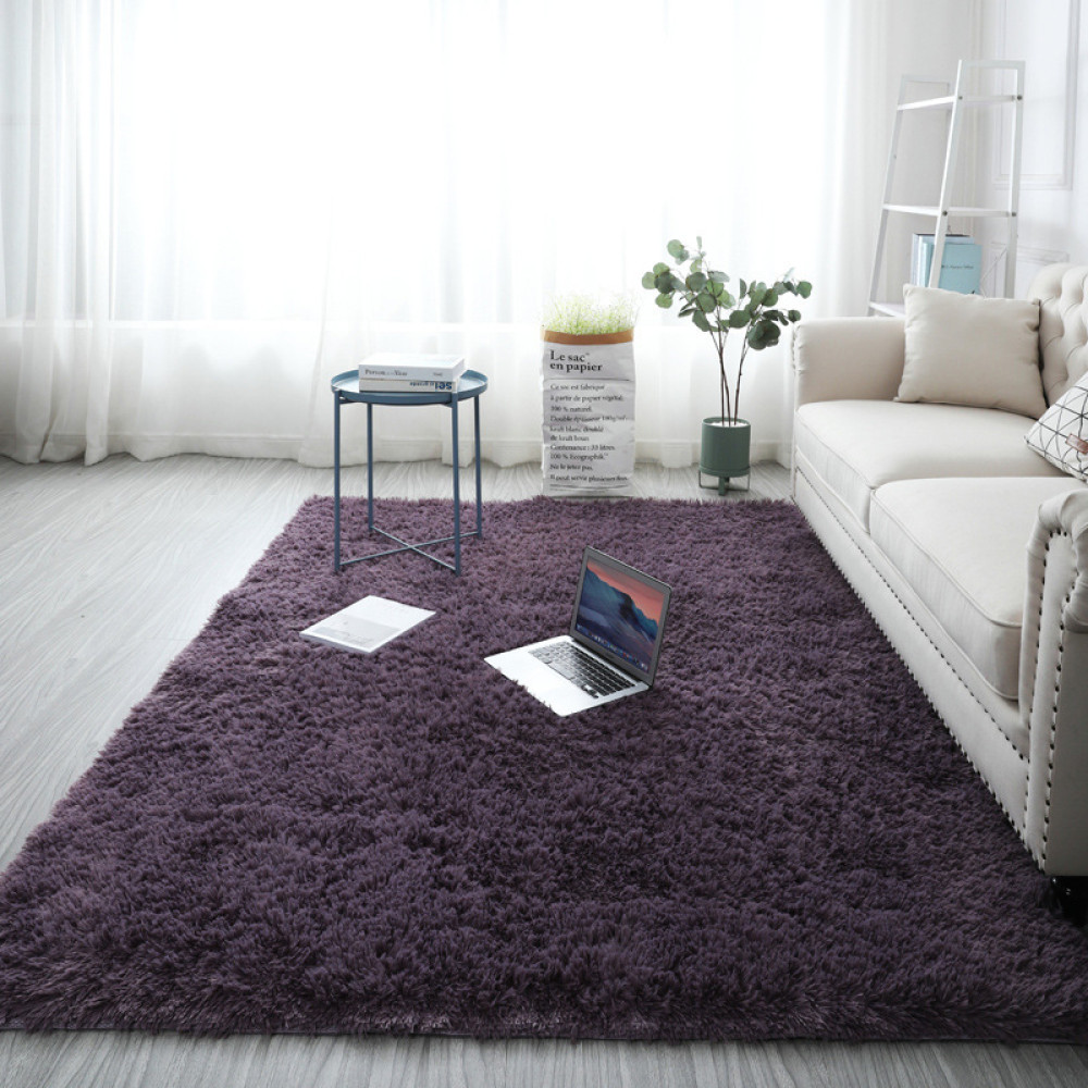 Σετ Κρεβατοκάμαρας 3τμχ (1*80x180 & 2* 80x140) Γκρι Shaggy / Γούνα Αντιολισθητικό CF-GREY-SET