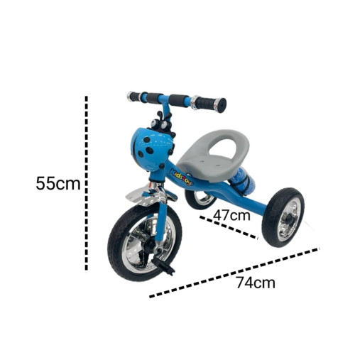 Παιδικό Μεταλλικό Τρίκυκλο Spiderman με Αποθηκευτικό Χώρο – Ιδανικό για 2-7 Ετών Κόκκινο-Μπλε LY-5-RED