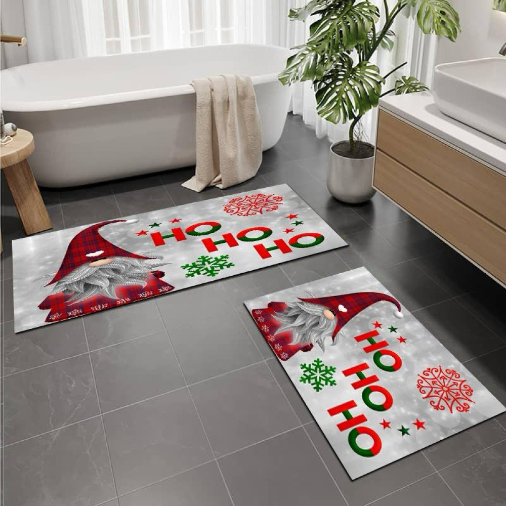 Σετ 2τμχ πατάκια αντιολισθητικά (100x50cm & 40x50cm) NOEL-005