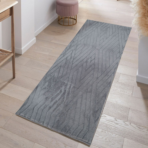 Διάδρομος Γούνινος Cozy  Σκούρο Γκρι (Dark grey ) 80cm MSC-003-ANT-DIAD