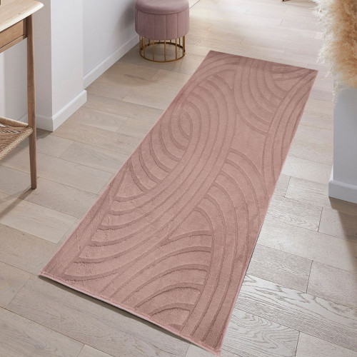 Διάδρομος Γούνινος Cozy  Σάπιο μήλο 80cm MSC-004-PNK-DIAD