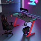 Γραφείο Gaming D2112 – RGB Φωτισμός & Carbon Fiber Επιφάνεια Κόκκινο 120×60×74 cm Γραφείο Gaming D2112 – RGB Φωτισμός & Carbon Fiber Επιφάνεια Κόκκινο 120×60×74 cm